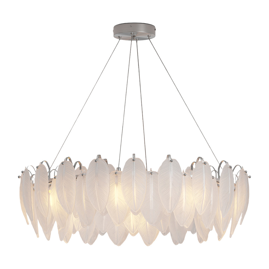 FELICITY FEATHERED GLASS CEILING LANTERN
