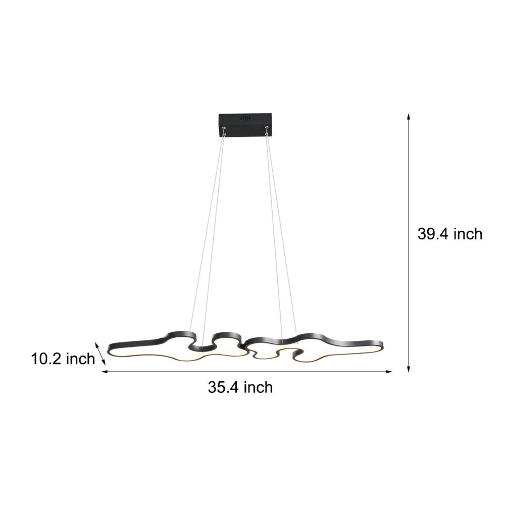 WINDSOR HORIZON LED PENDANT LUMINAIRE: Contemporary Suspension Light for Dining Spaces