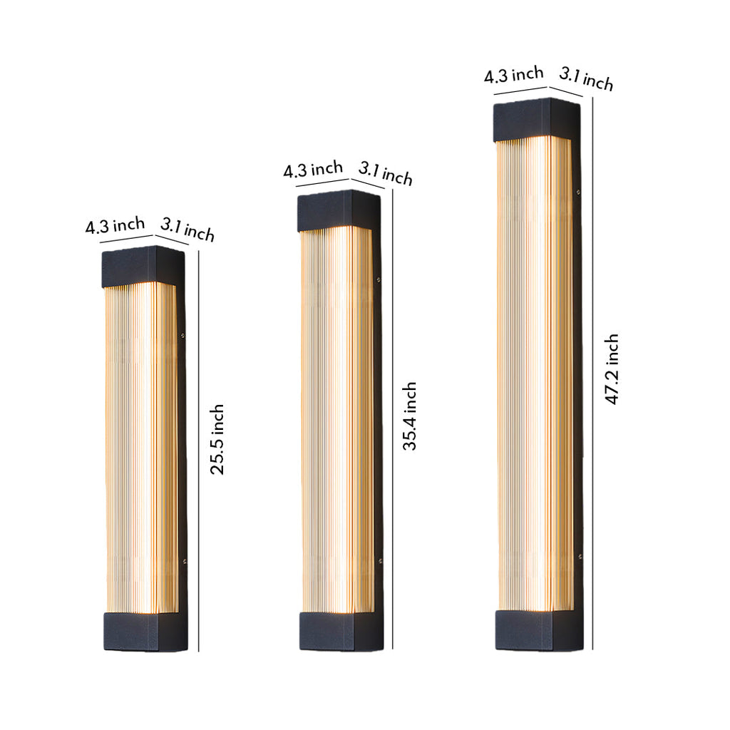 WINDSOR AQUA VERTICAL LED OUTDOOR SCONCE