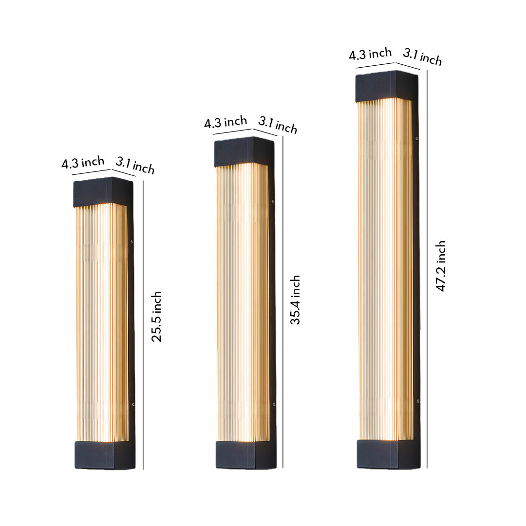 WINDSOR AQUA VERTICAL LED OUTDOOR SCONCE