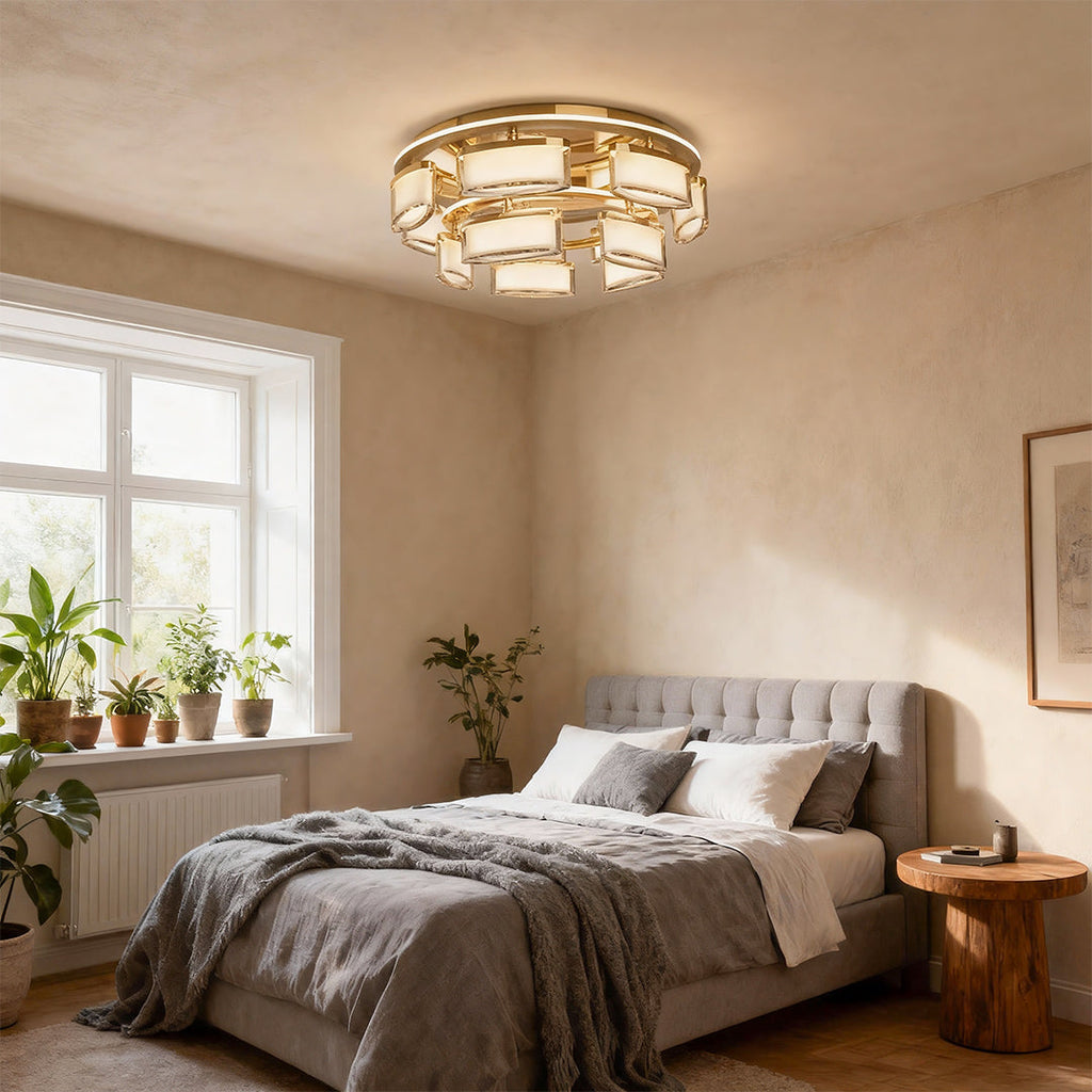 WINTHROPE COPPER CRYSTAL CEILING GLOW