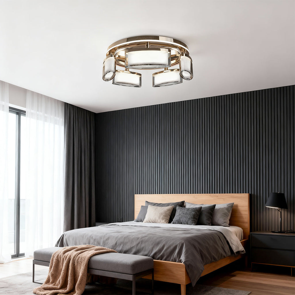WINTHROPE COPPER CRYSTAL CEILING GLOW