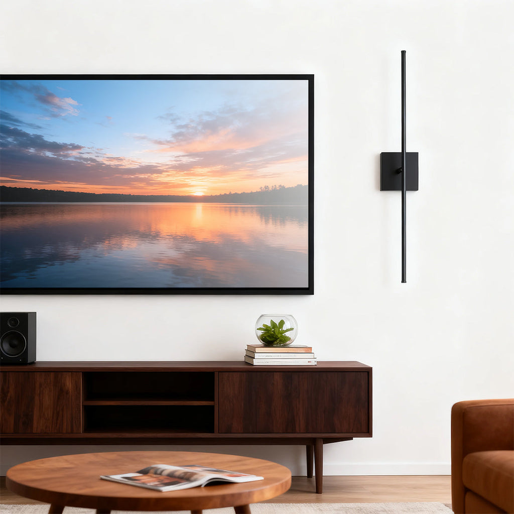 WINTHROP BLACK IRON WIRELESS LED WALL SCONCE