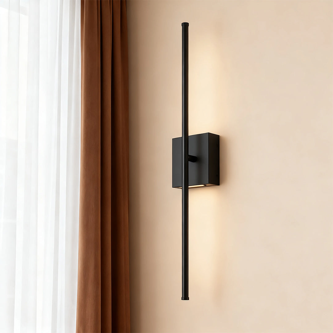 WINTHROP BLACK IRON WIRELESS LED WALL SCONCE