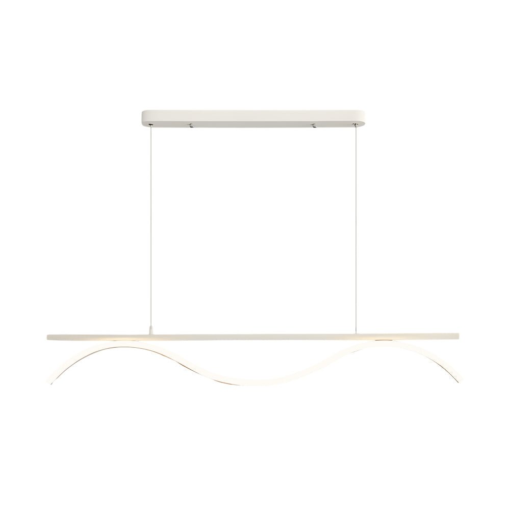 WINTHORPE MODERN STRIPED LED ISLAND PENDANT - 47-INCH LENGTH