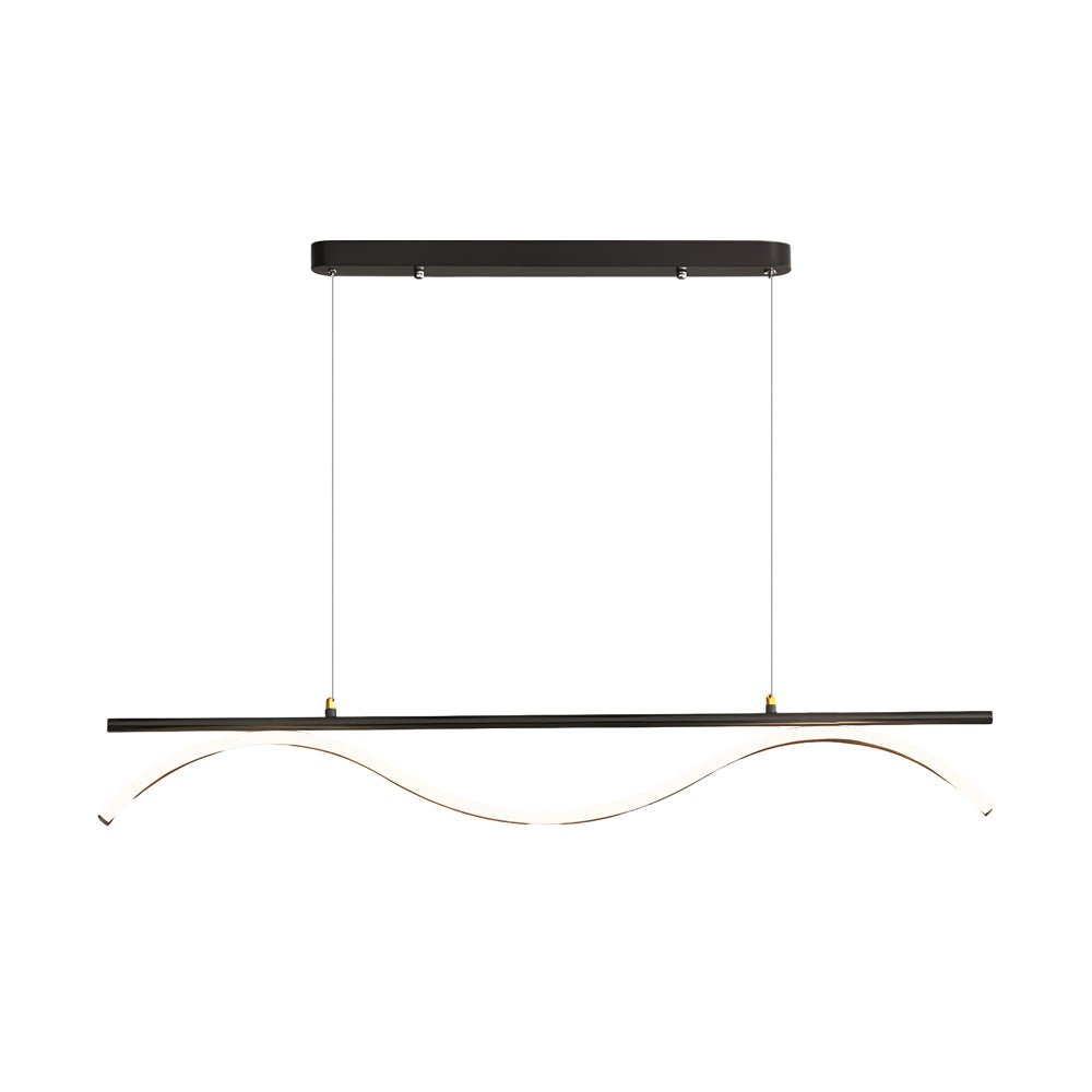 WINTHORPE MODERN STRIPED LED ISLAND PENDANT - 47-INCH LENGTH
