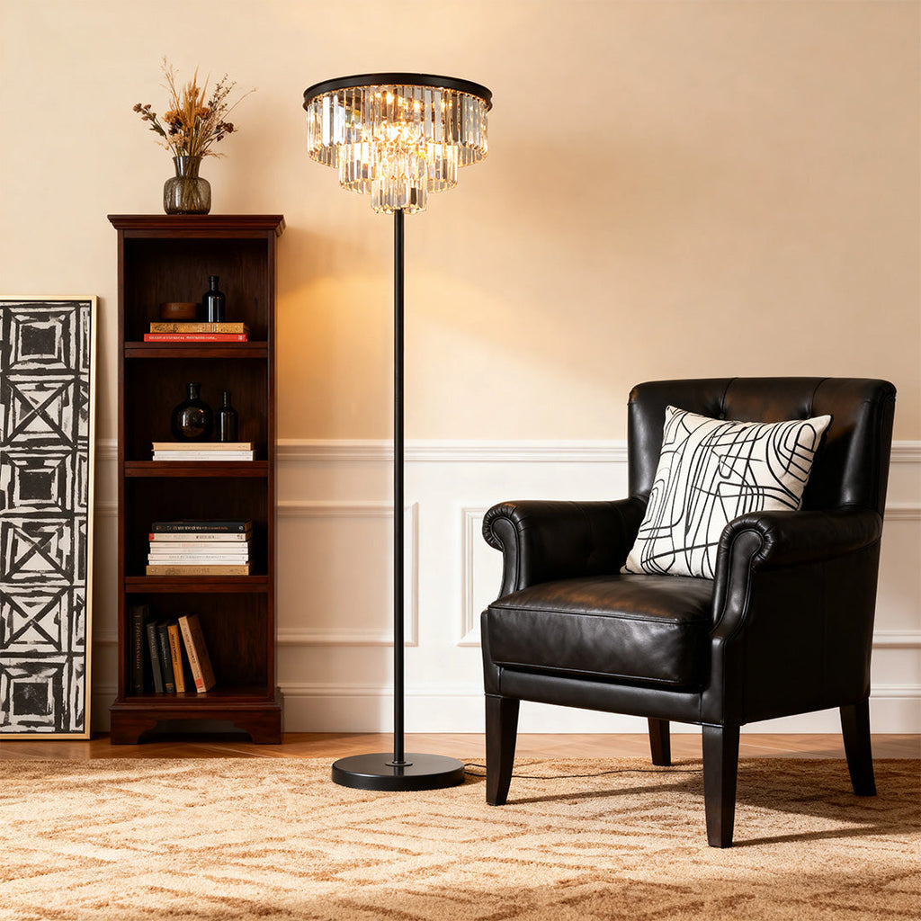 WINCHESTER CRYSTAL TOWER FLOOR LAMP