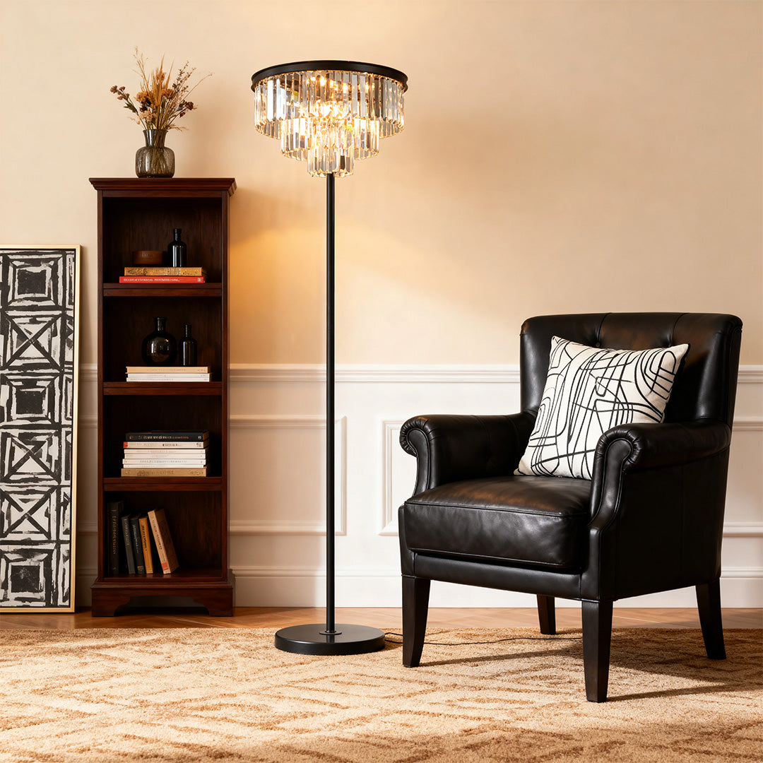 WINCHESTER CRYSTAL TOWER FLOOR LAMP