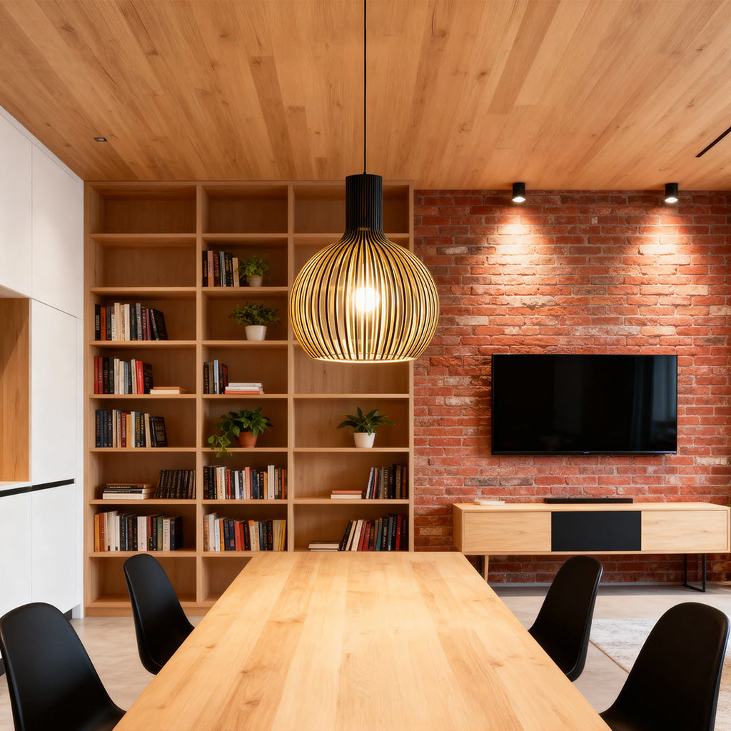WINDSOR AVIAN WOODEN PENDANT LUMINAIRE
