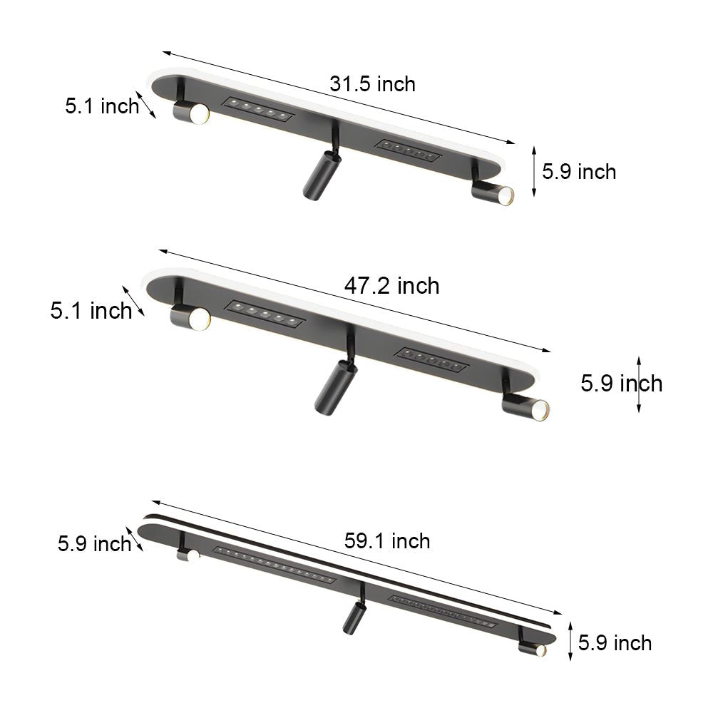 WINTHORPE MODERN TRIPLE-DIMENSION CEILING SPOTLIGHTS
