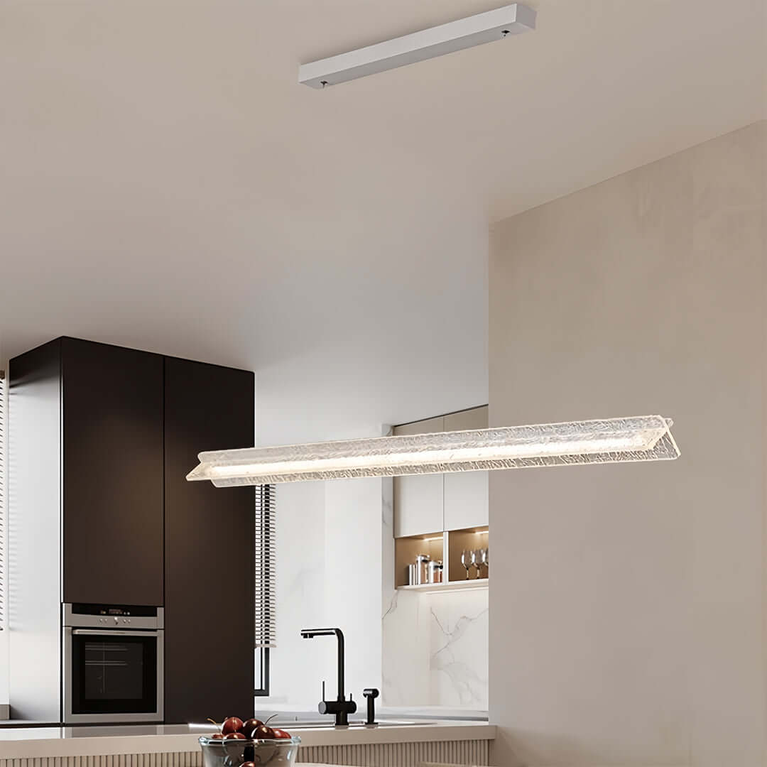 WINDSOR FROSTED ACRYLIC ISLAND PENDANT LIGHT