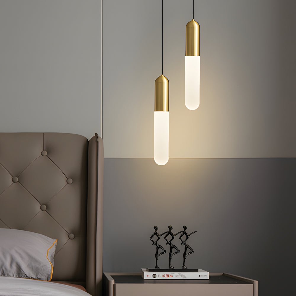 WINTHORPE COPPER ACRYLIC TRIO DIMMER PENDANT LANTERN