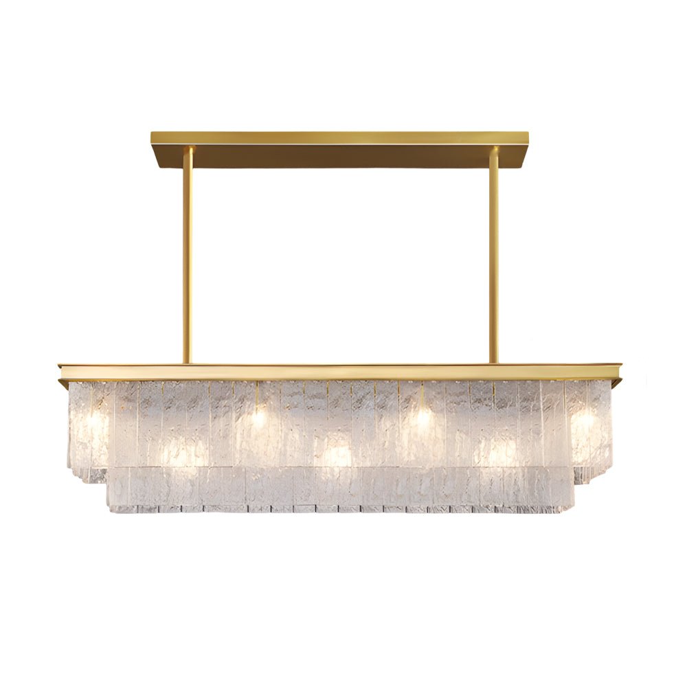 WINTHORPE LONG RECTANGULAR 3-TIER DIMMING CHANDELIER
