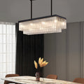 WINTHORPE LONG RECTANGULAR 3-TIER DIMMING CHANDELIER