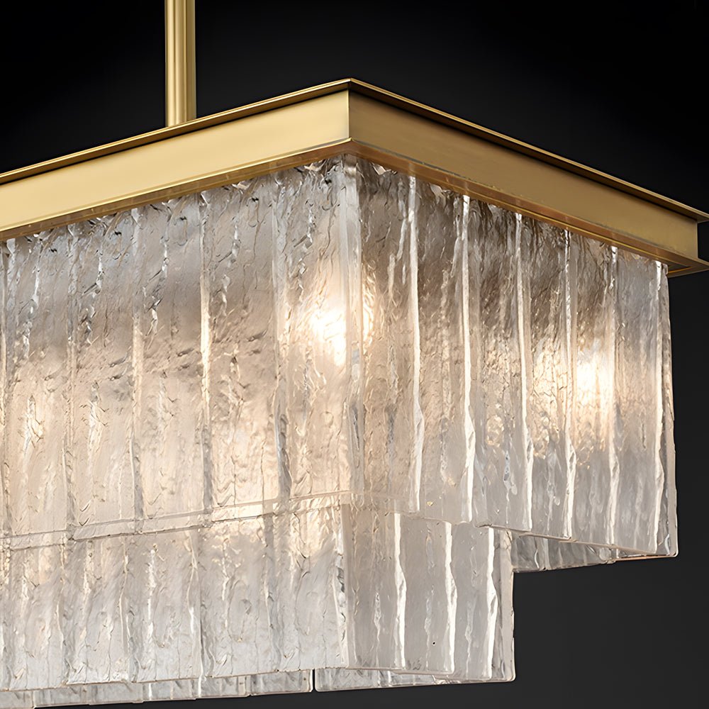 WINTHORPE LONG RECTANGULAR 3-TIER DIMMING CHANDELIER