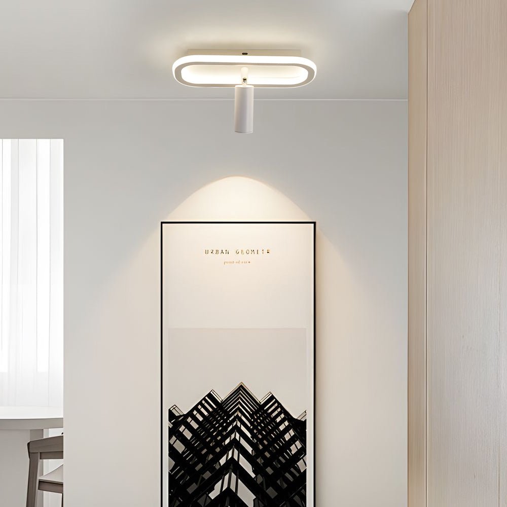 WINCHESTER RECTANGULAR LED CEILING LUMINAIRE WITH FOCAL SPOTLIGHT