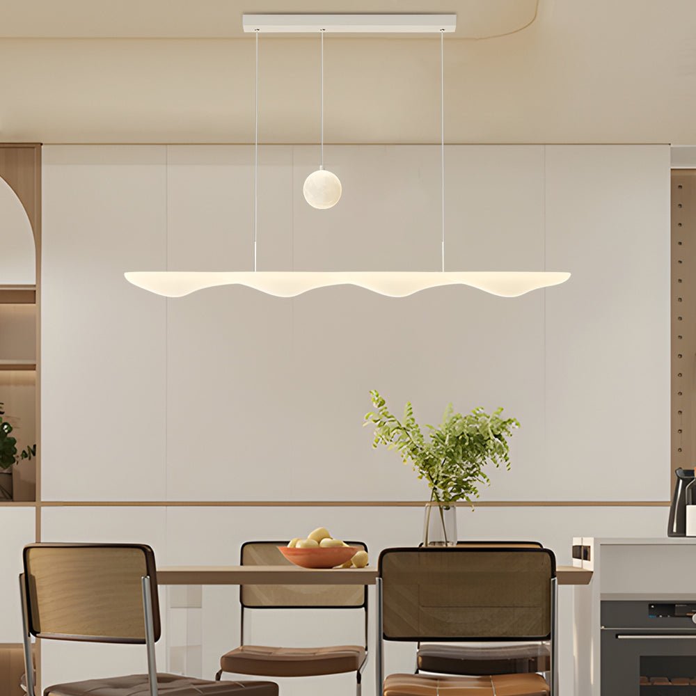 WHITBY TRIPLE LAYERED WAVE CHANDELIER WITH DIMMING FUNCTION