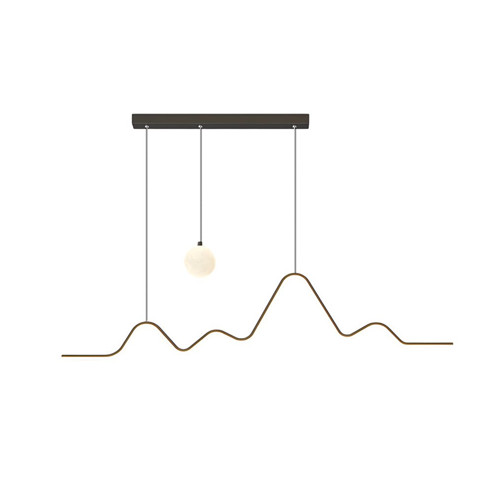 RAVENSCROFT TRIPLE-LEVEL DIMMABLE LED DINING LIGHT WITH CONTEMPORARY STRIP DESIGN