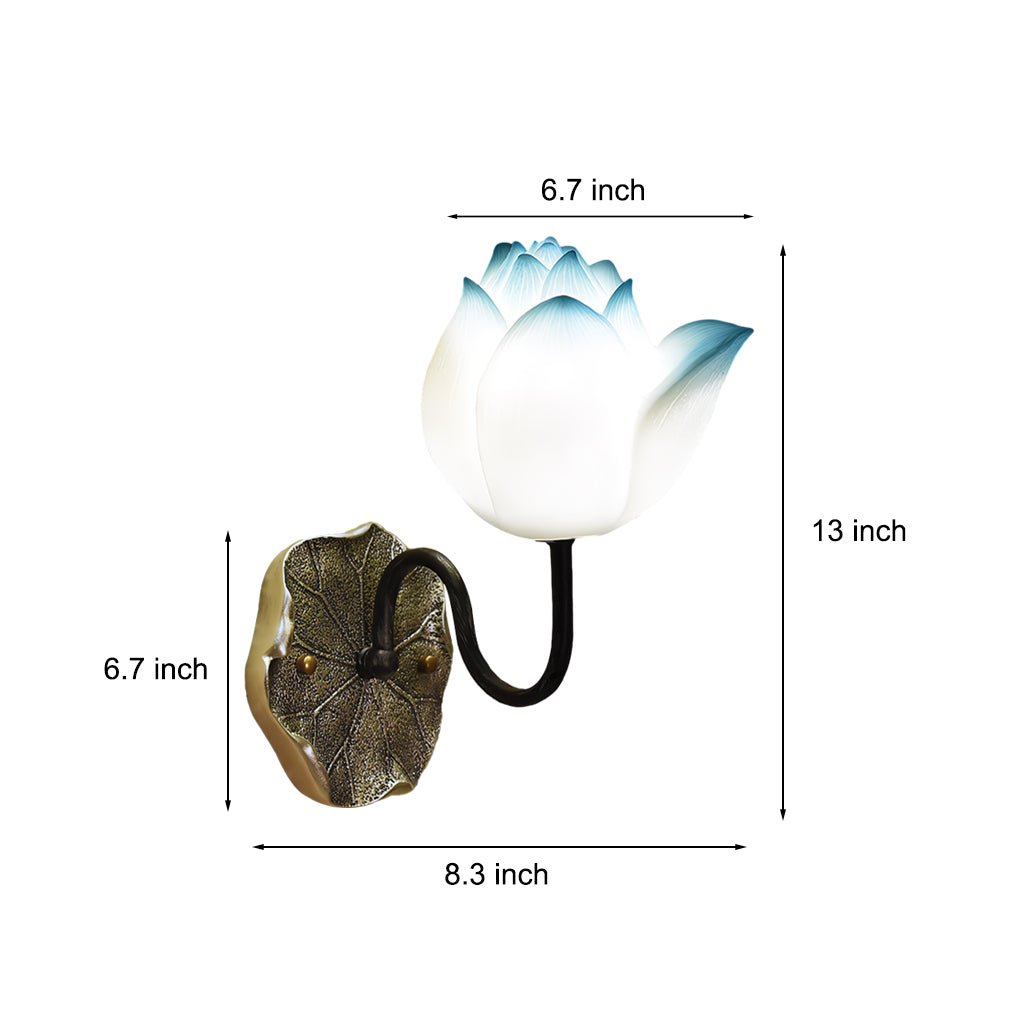 FLORENCE PETAL DIMMERED WALL LANTERN