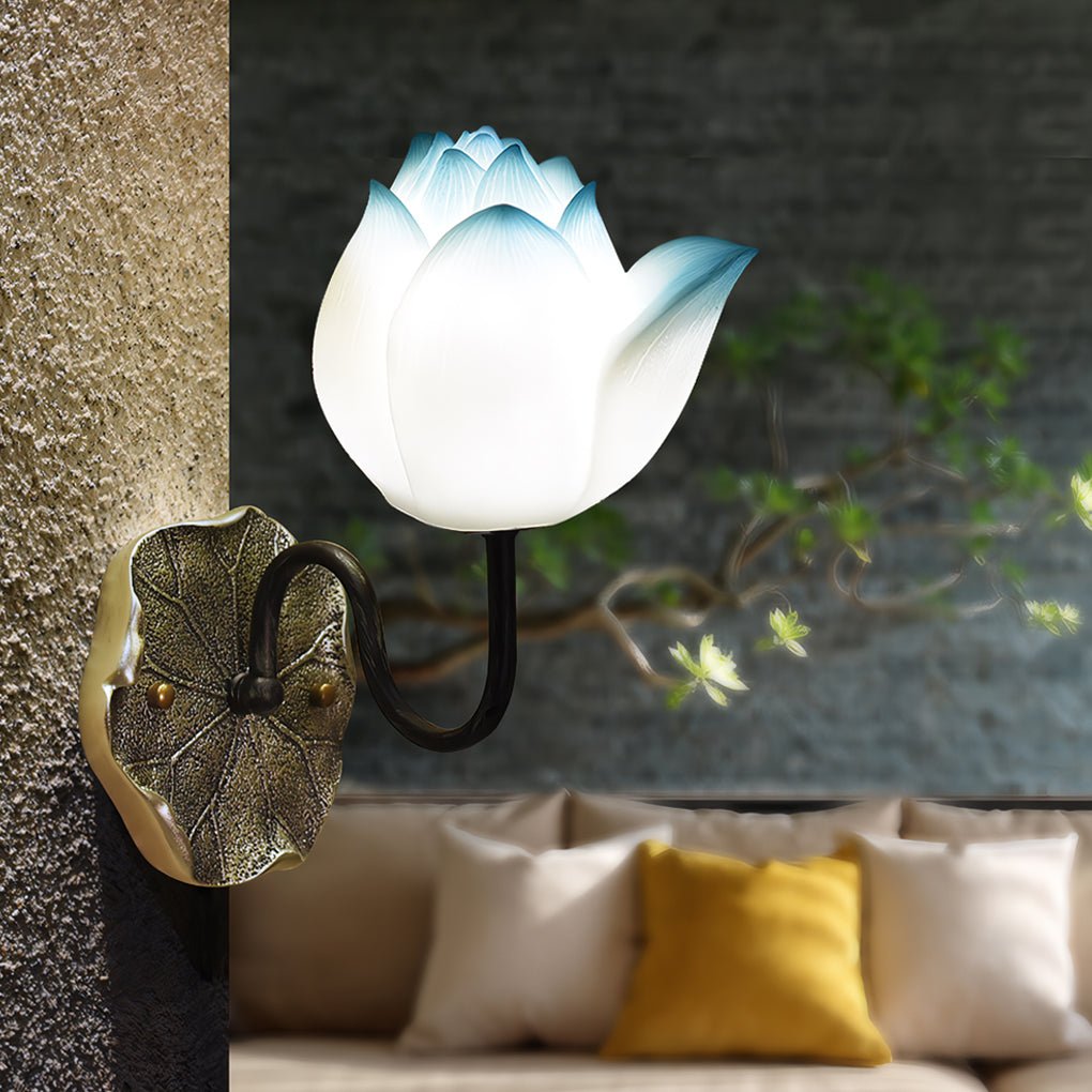 FLORENCE PETAL DIMMERED WALL LANTERN