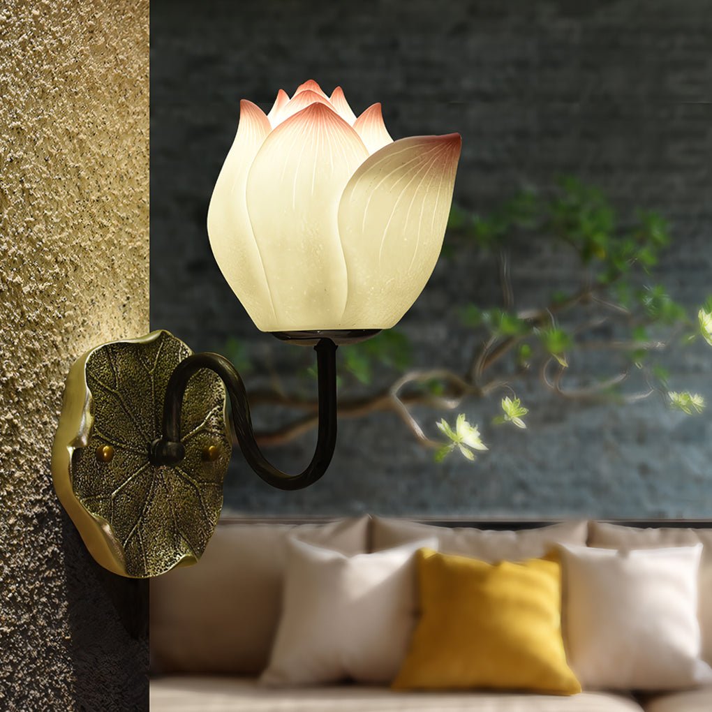 FLORENCE PETAL DIMMERED WALL LANTERN
