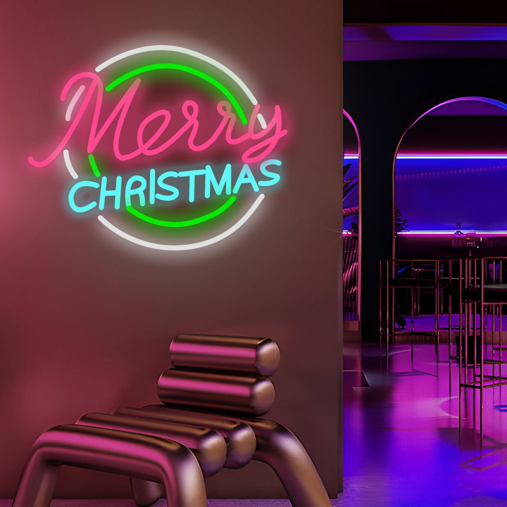 WINTERBERRY ACRYLIC GLOWING LETTER NEON DISPLAY