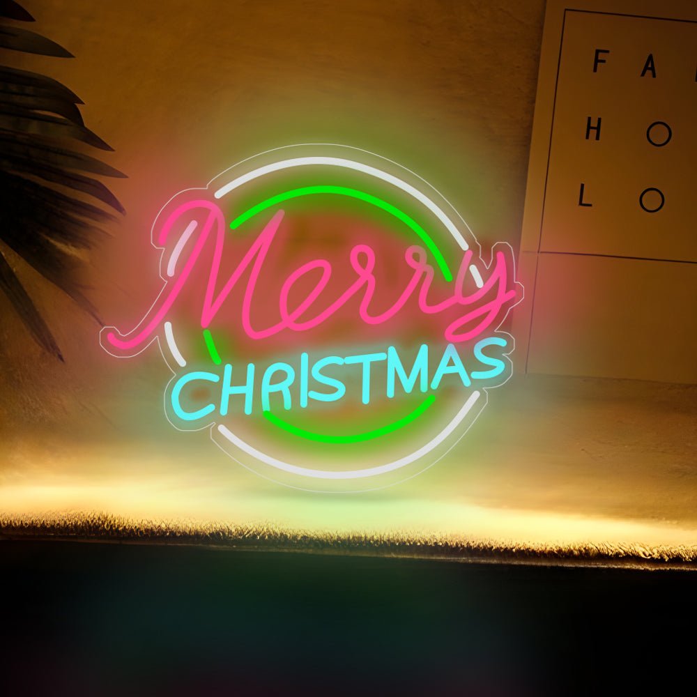 WINTERBERRY ACRYLIC GLOWING LETTER NEON DISPLAY