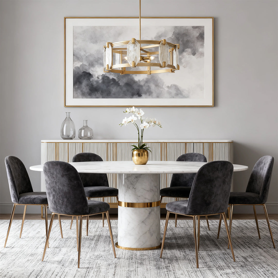 WINTHROP CIRCULAR CRYSTAL HANGING LANTERN