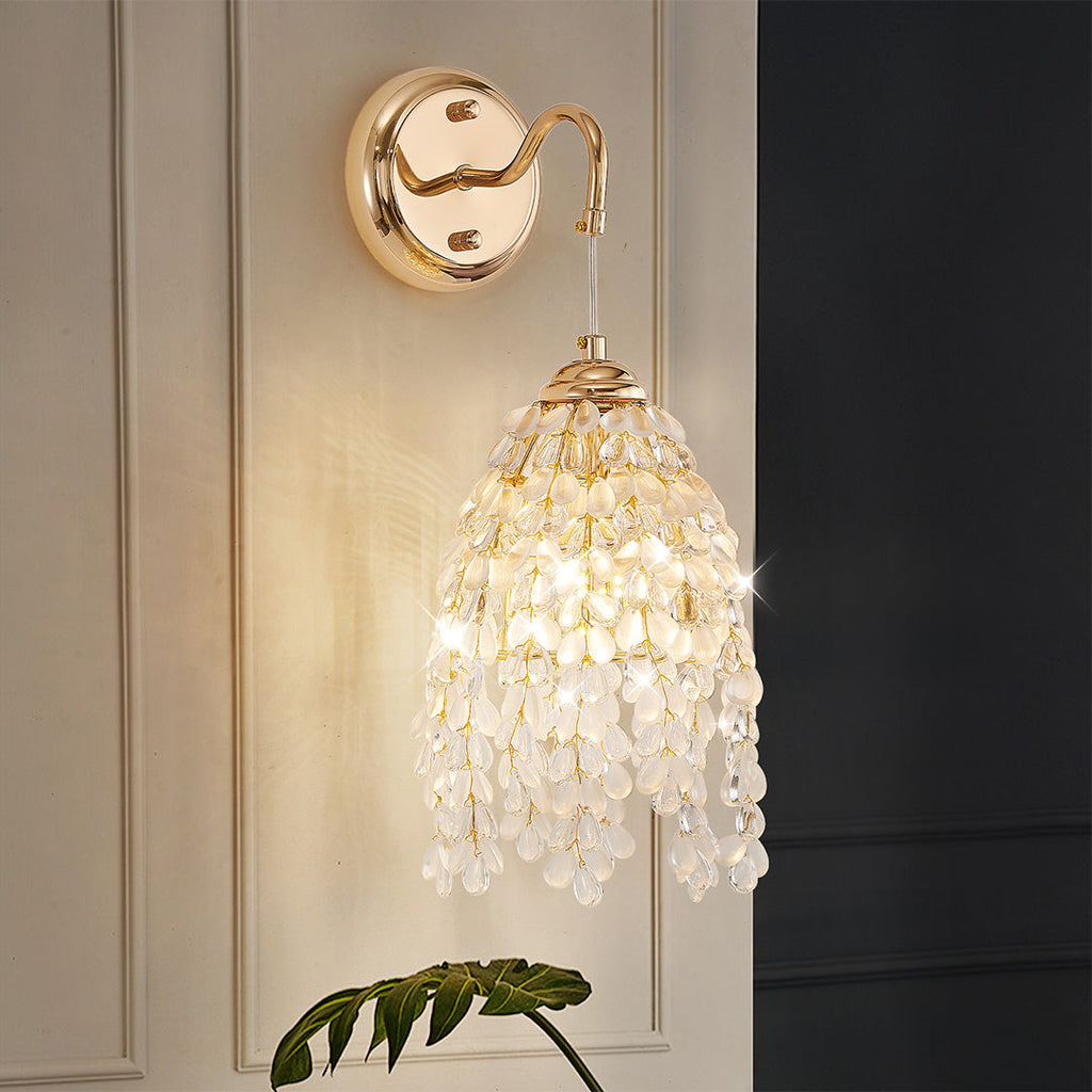 WINDSOR CRYSTAL FLARE WALL LANTERN