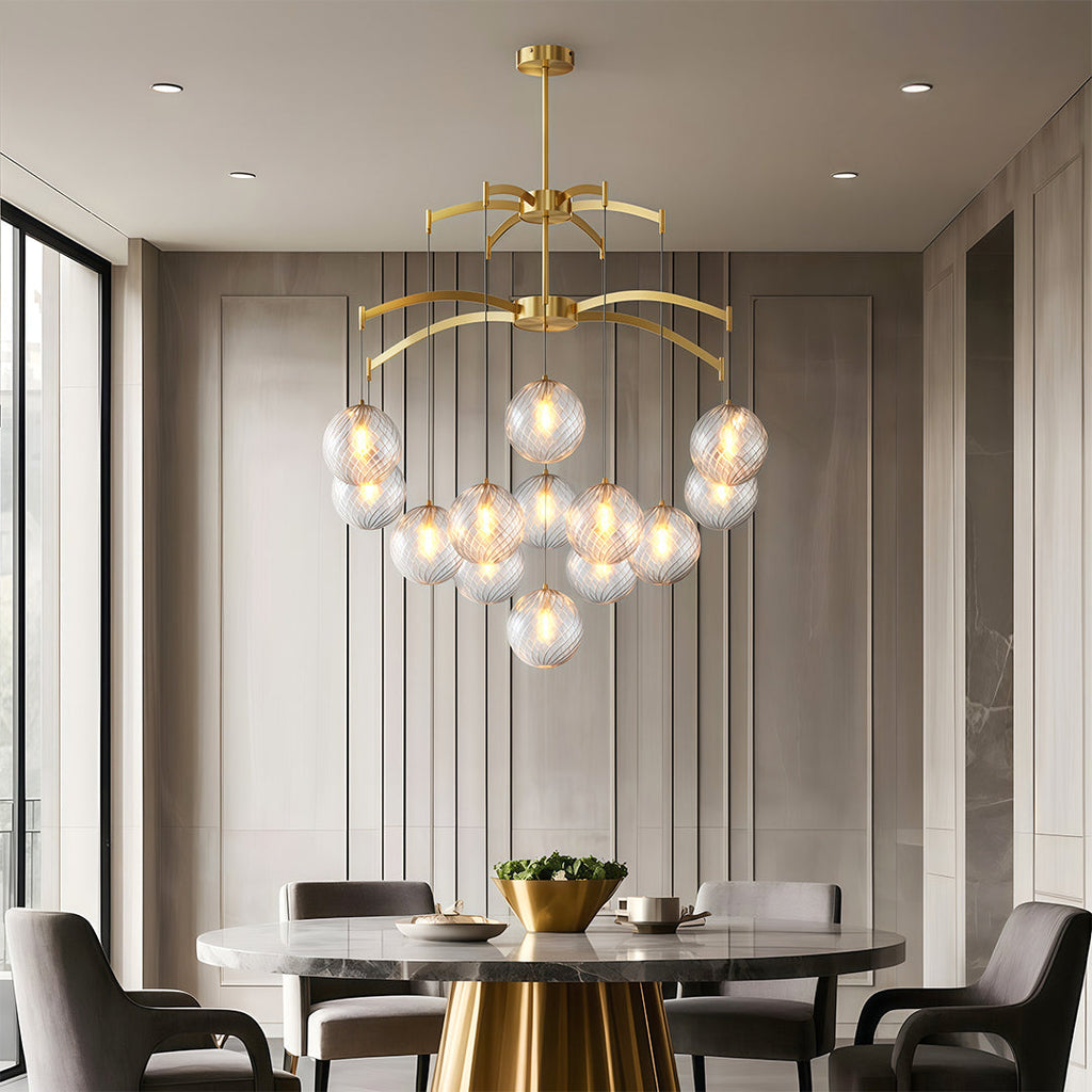FENWICK COPPER ORB CEILING LUMINAIRE