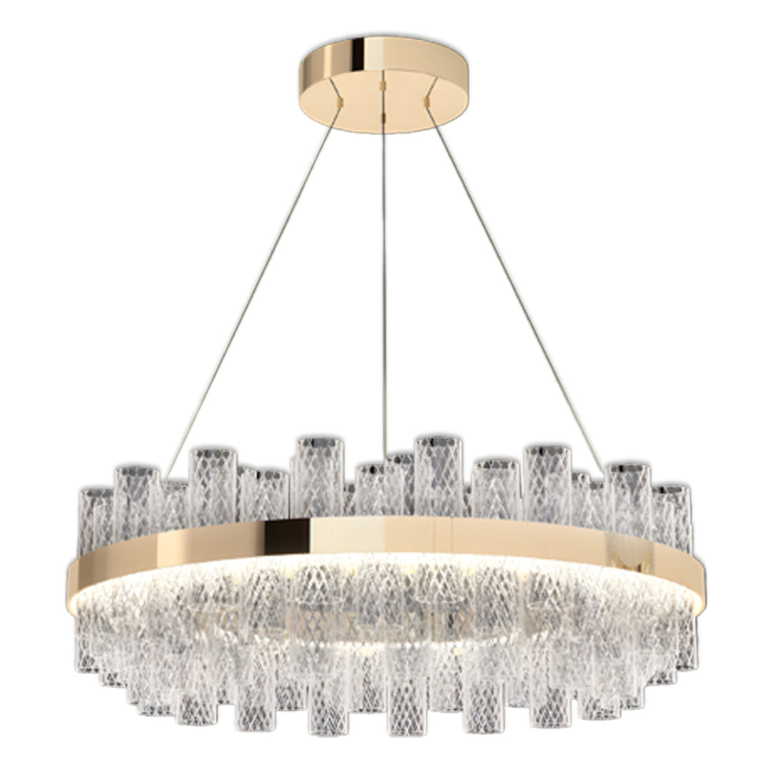 WINTHORPE CRACKLE GLASS SUSPENDED LUMINAIRE