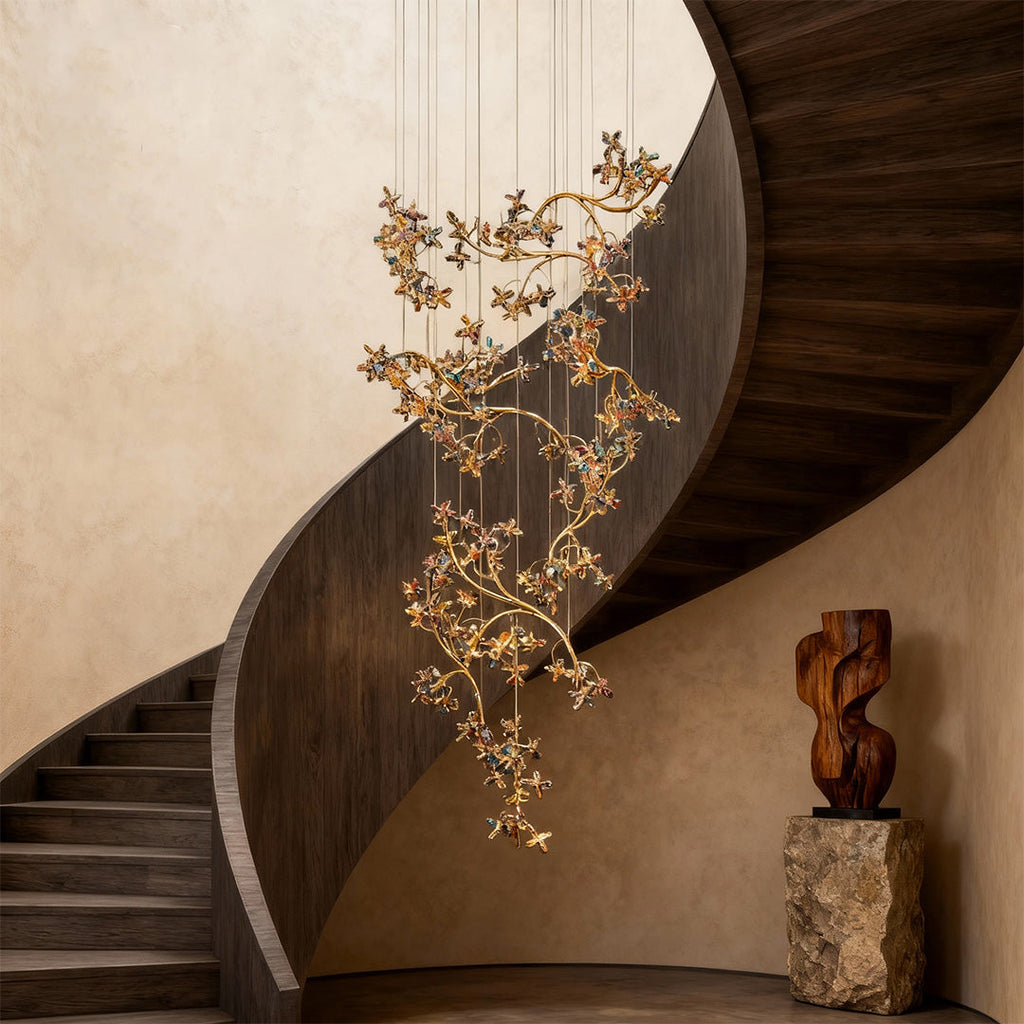 THORNBURY CRYSTAL SPIRAL CEILING LANTERN