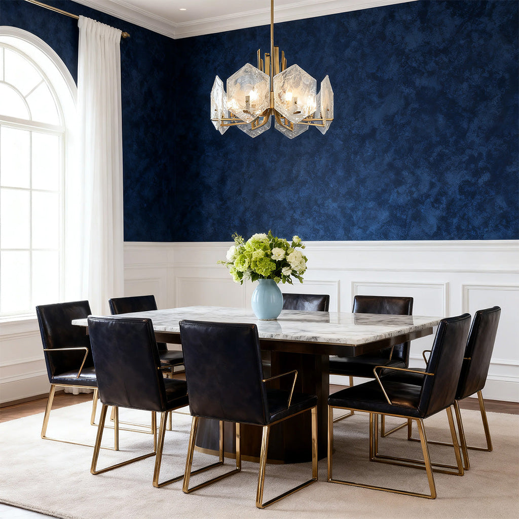 FARNWORTH ARTISANAL GOLDEN GEOMETRIC CEILING LANTERN