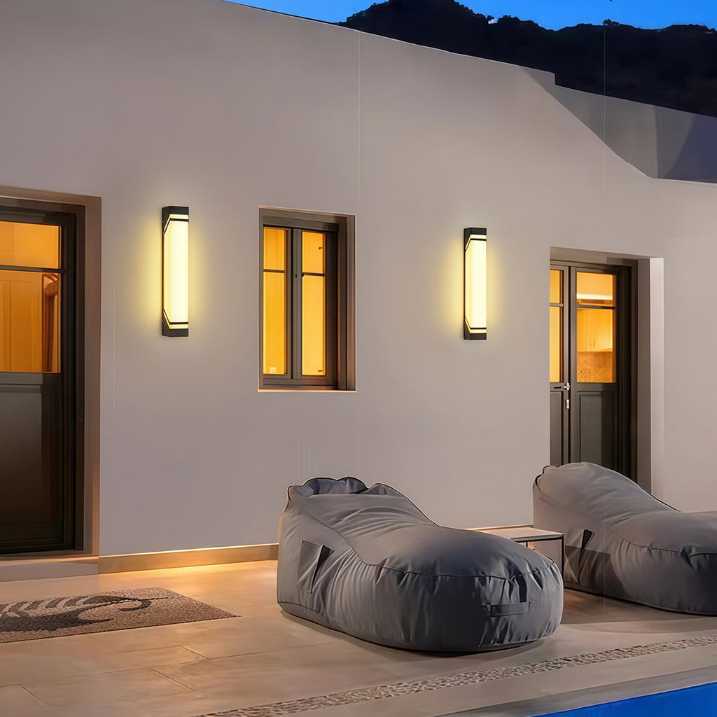 WINTERBOURNE RAINPROOF LINEAR OUTDOOR WALL LANTERN