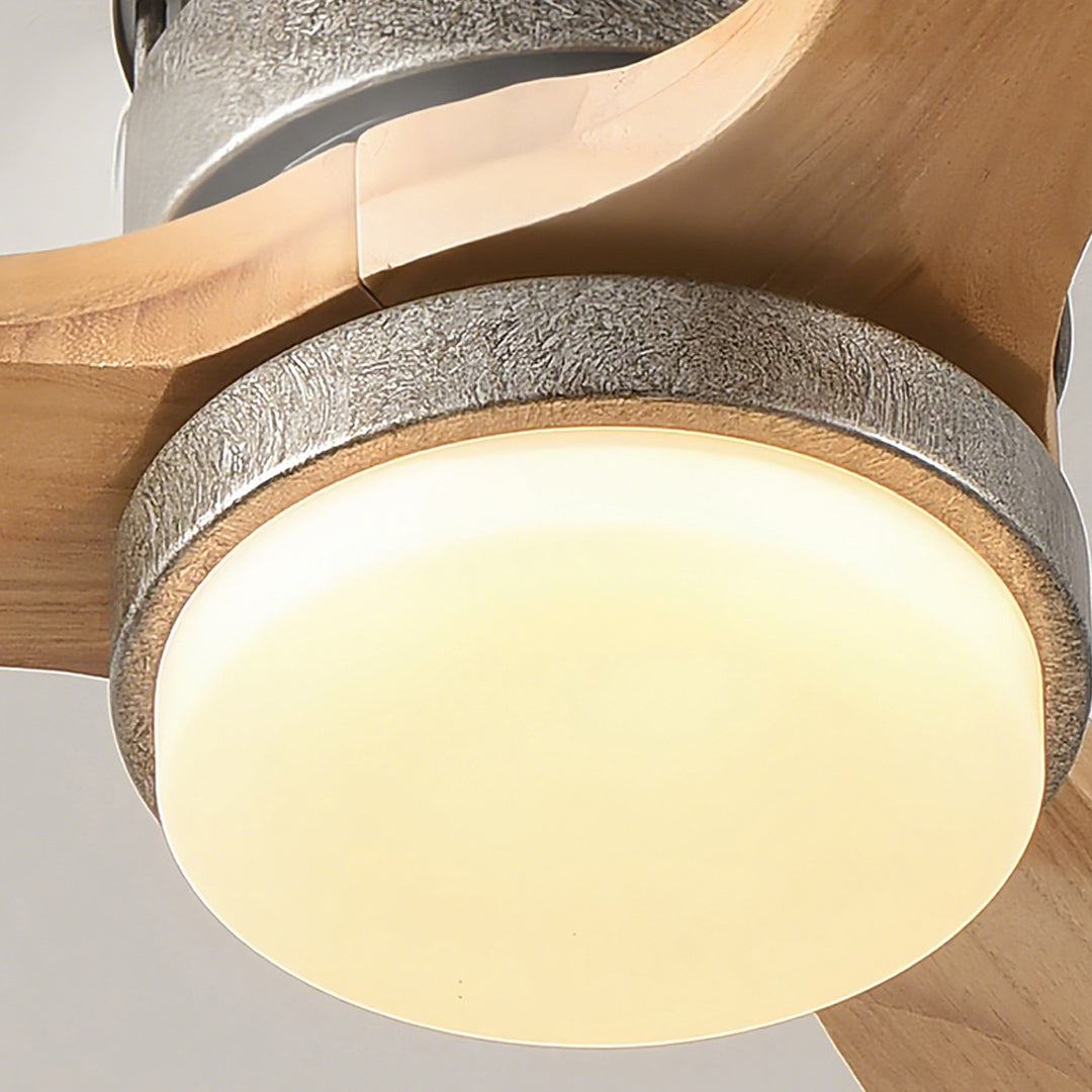 WILLOUGHBY TRIO WOODEN CEILING FAN WITH ILLUMINATION REMOTE"  
2. "BRAMBLEWOOD TRIFECTA LIGHTED CEILING FAN WITH WIRELESS CONTROL"  
3. "PENROSE THREE-BLADE WOODEN FAN WITH INTEGRATED LIGHT AND REMOTE"  
4. "DORCHESTER WOODEN FANDANGLE WITH REMOTE-CONTROL