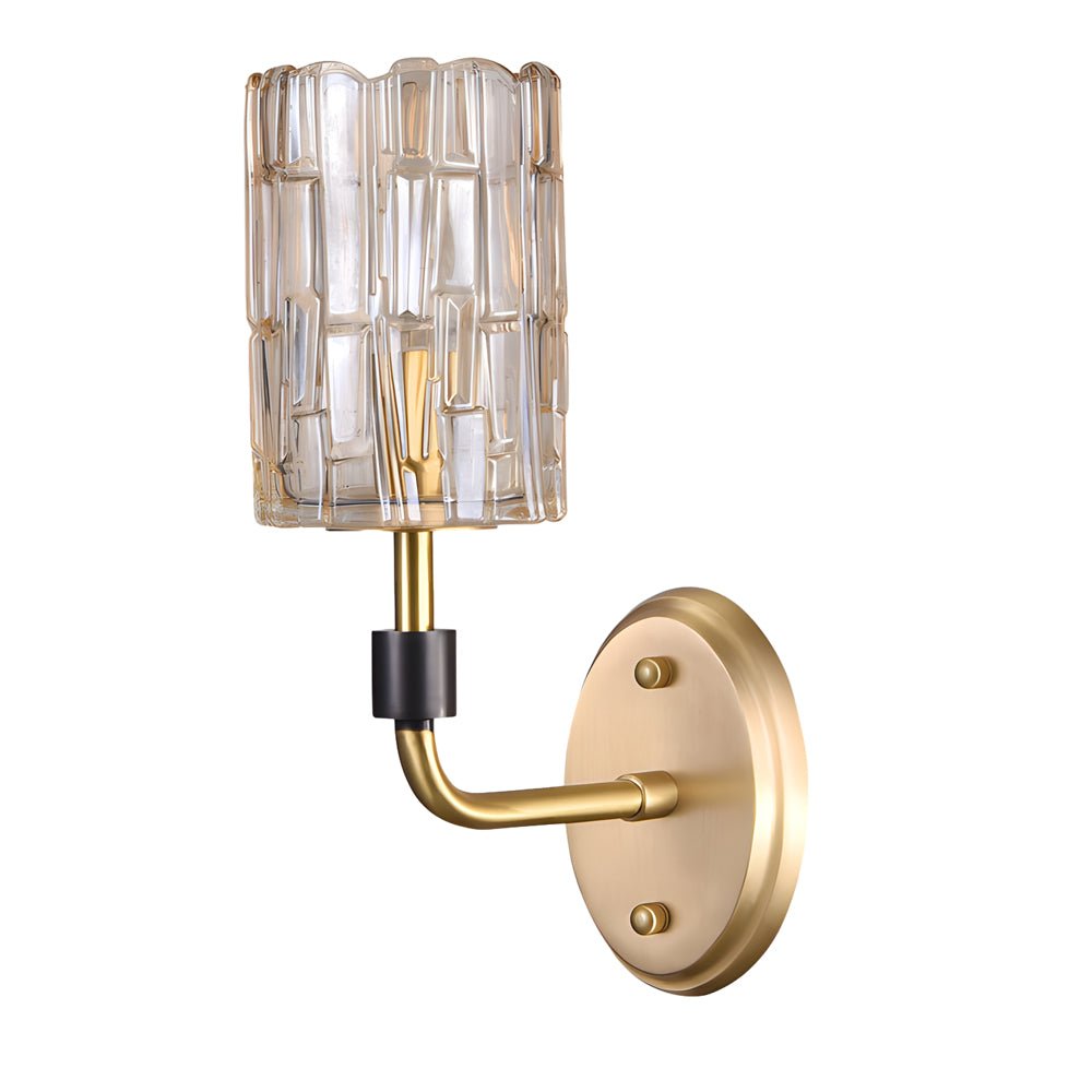 FENWICK COPPER-CRESTED CRYSTAL WALL SCONCE