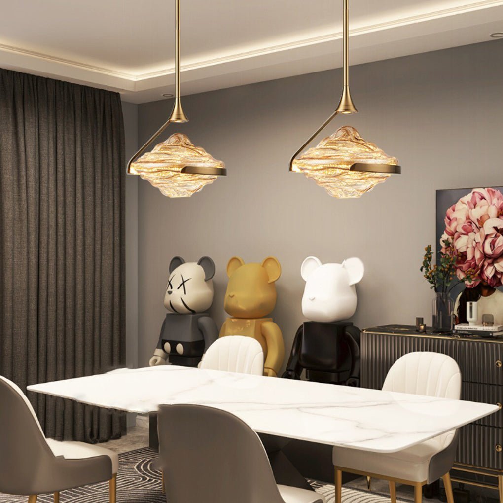 ASTROPHILIA LUMINOUS SPIRAL ORB SUSPENSION LIGHT