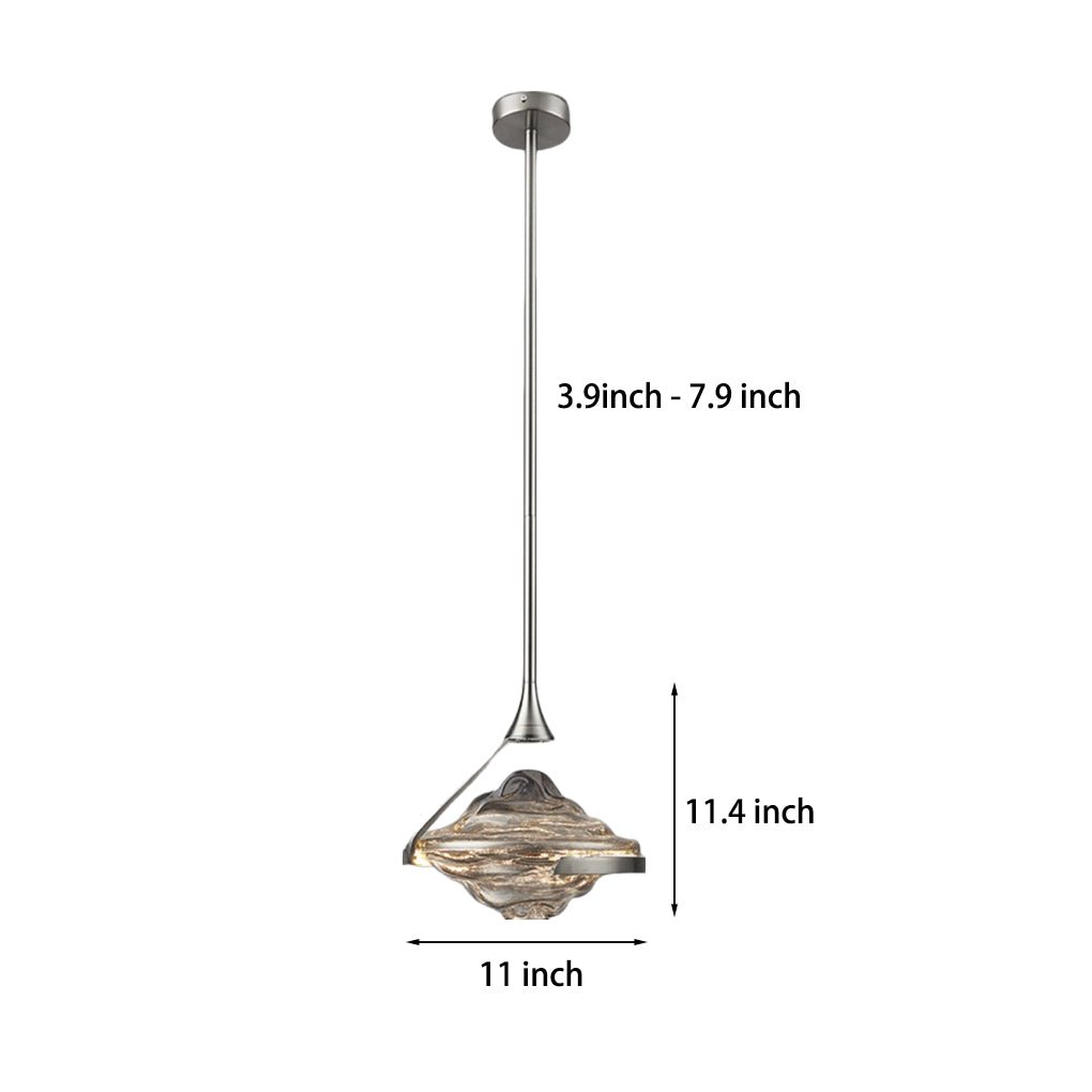 ASTROPHILIA LUMINOUS SPIRAL ORB SUSPENSION LIGHT