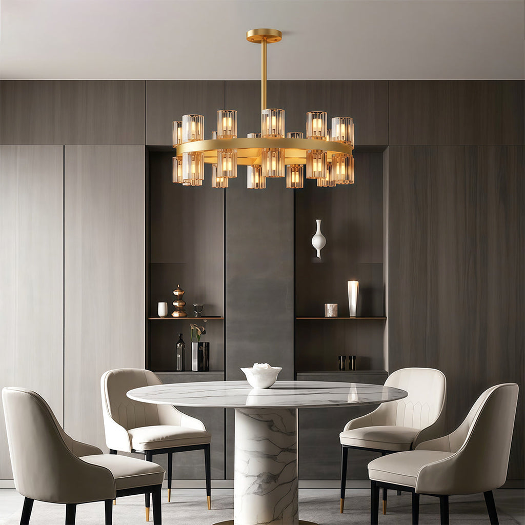 WINTERBOURNE CRYSTAL LUSTRE CEILING LIGHT