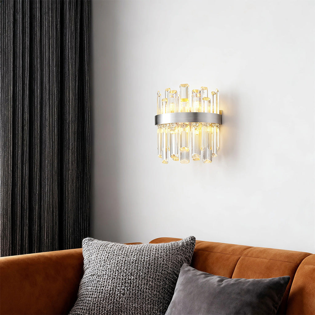 VERITY CRYSTAL EMBELLISHED WALL SCONCE