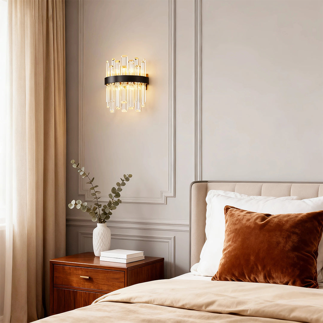VERITY CRYSTAL EMBELLISHED WALL SCONCE