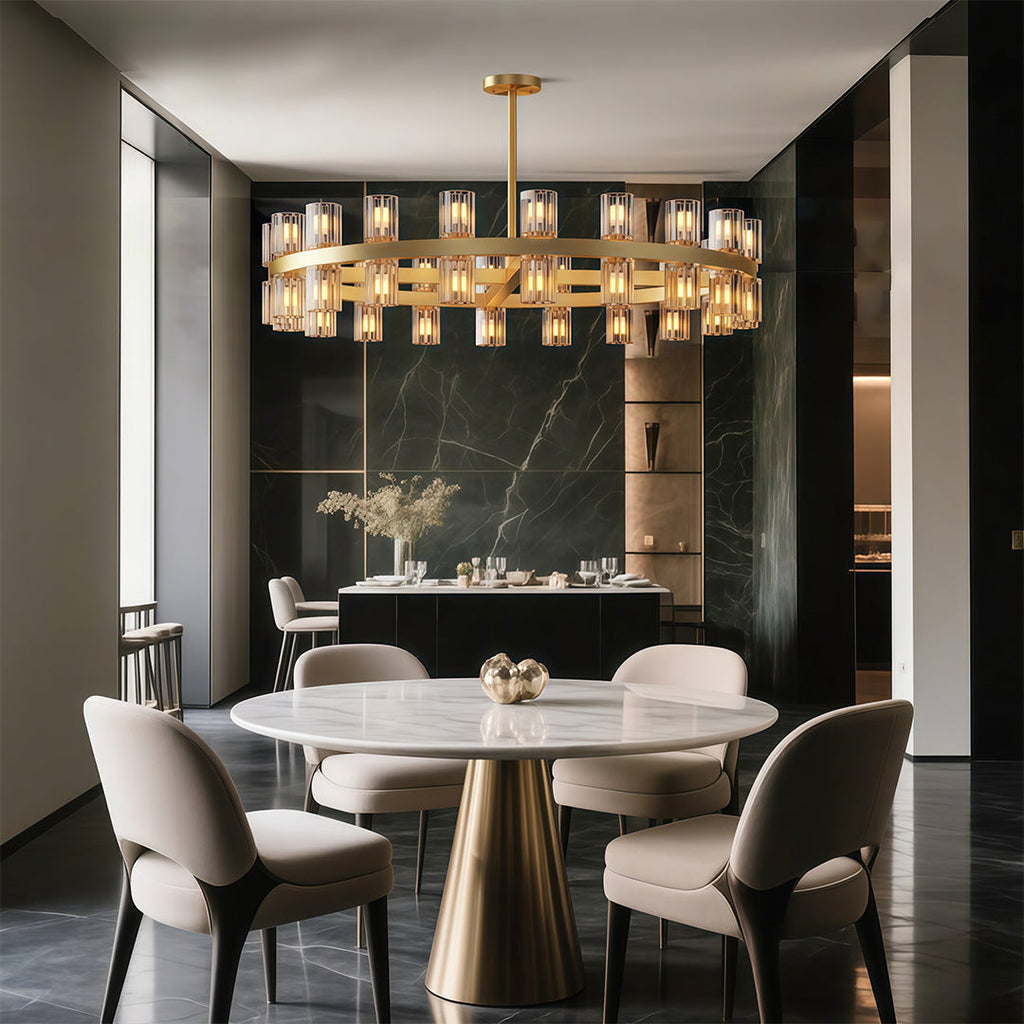 WINTERBOURNE CRYSTAL LUSTRE CEILING LIGHT