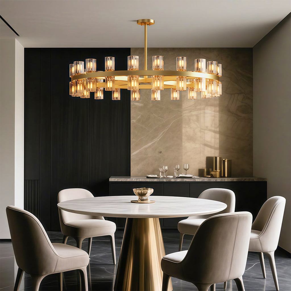 WINTERBOURNE CRYSTAL LUSTRE CEILING LIGHT