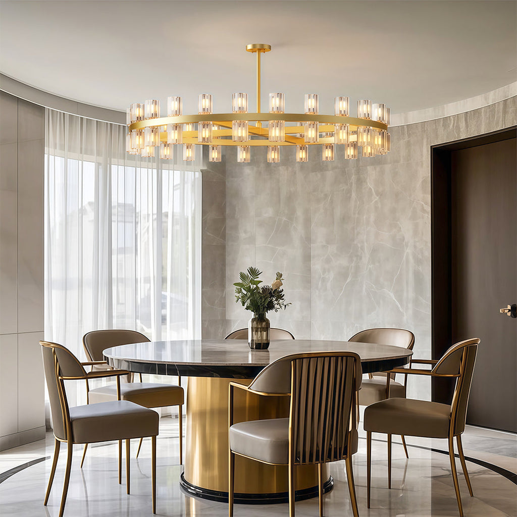 WINTERBOURNE CRYSTAL LUSTRE CEILING LIGHT