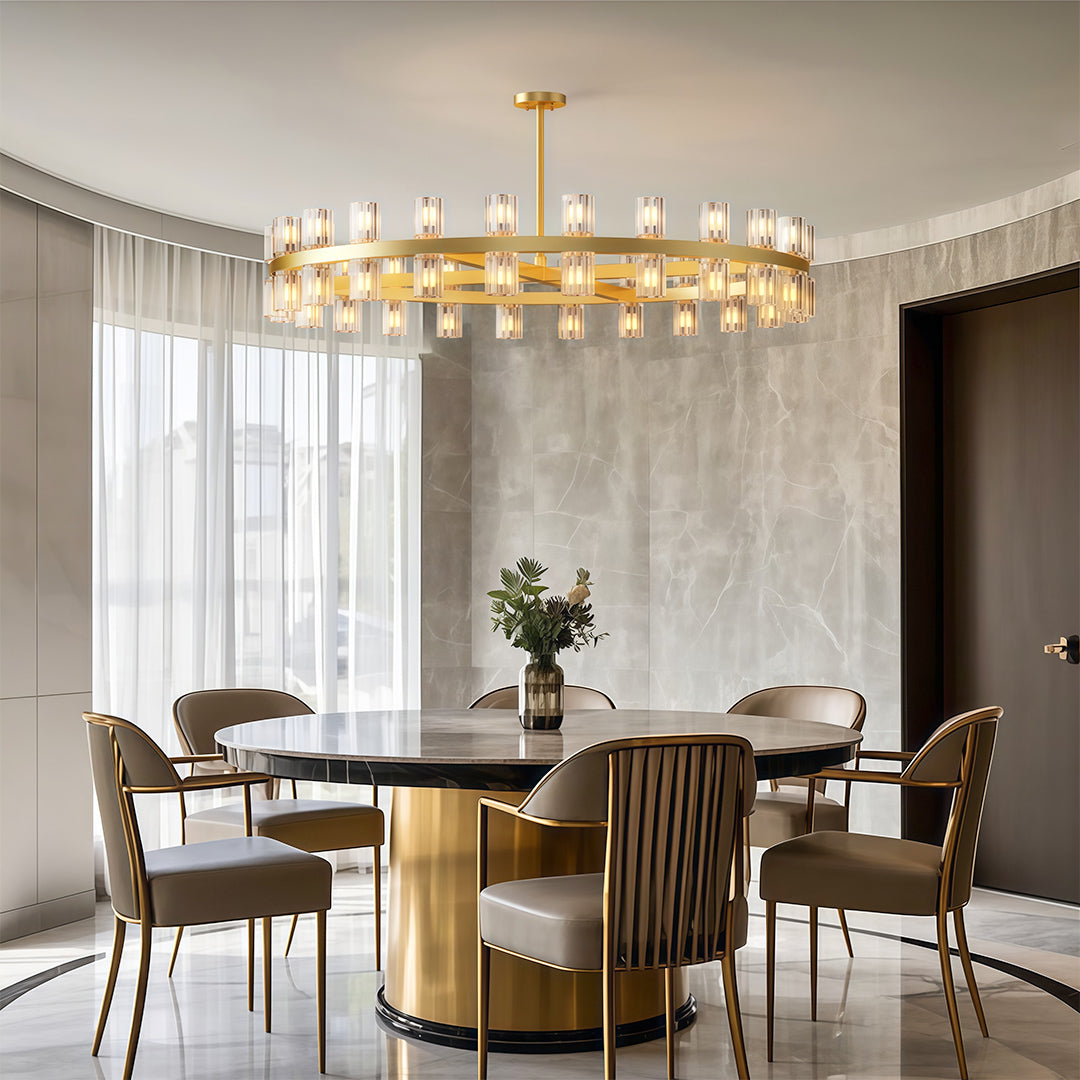 WINTERBOURNE CRYSTAL LUSTRE CEILING LIGHT