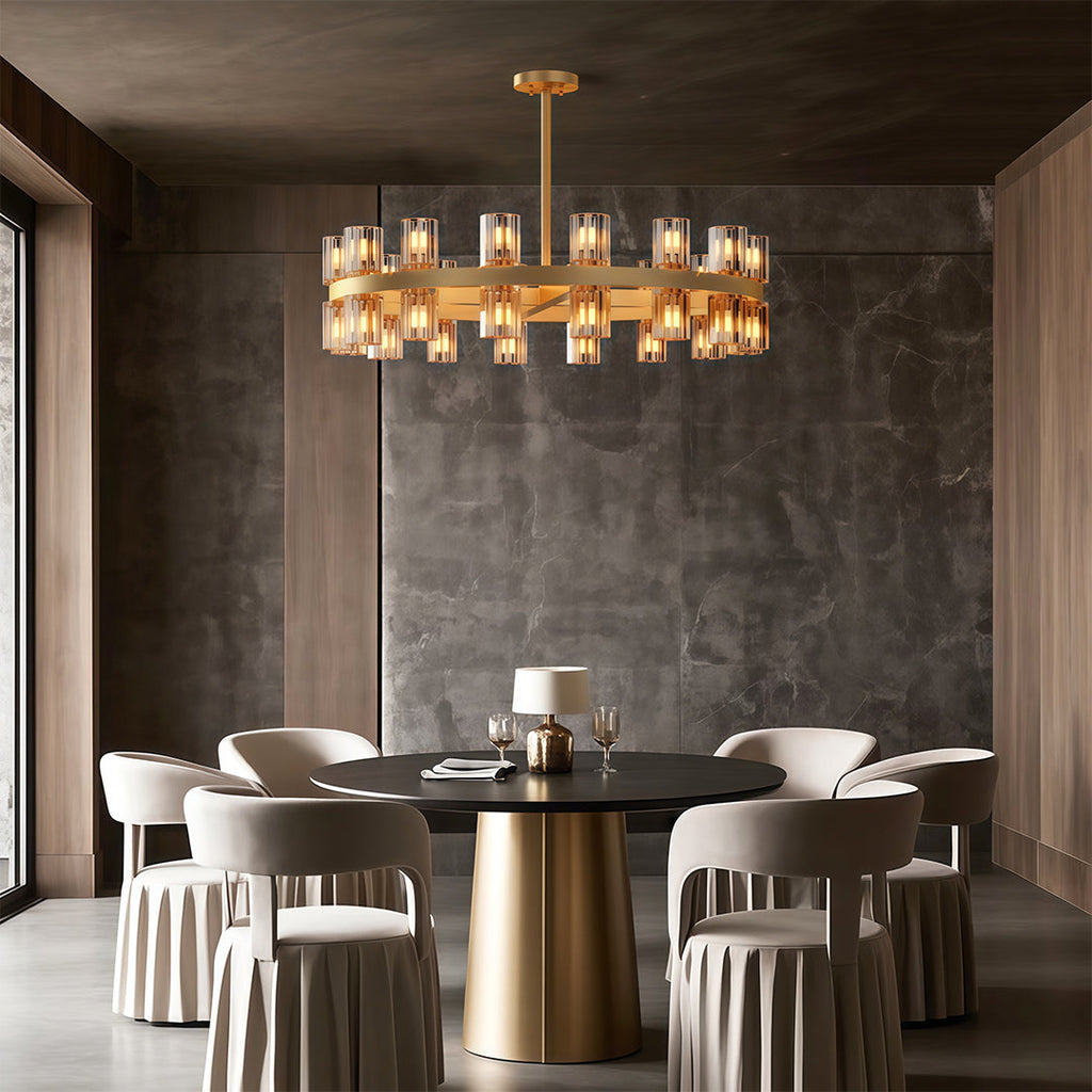 WINTERBOURNE CRYSTAL LUSTRE CEILING LIGHT