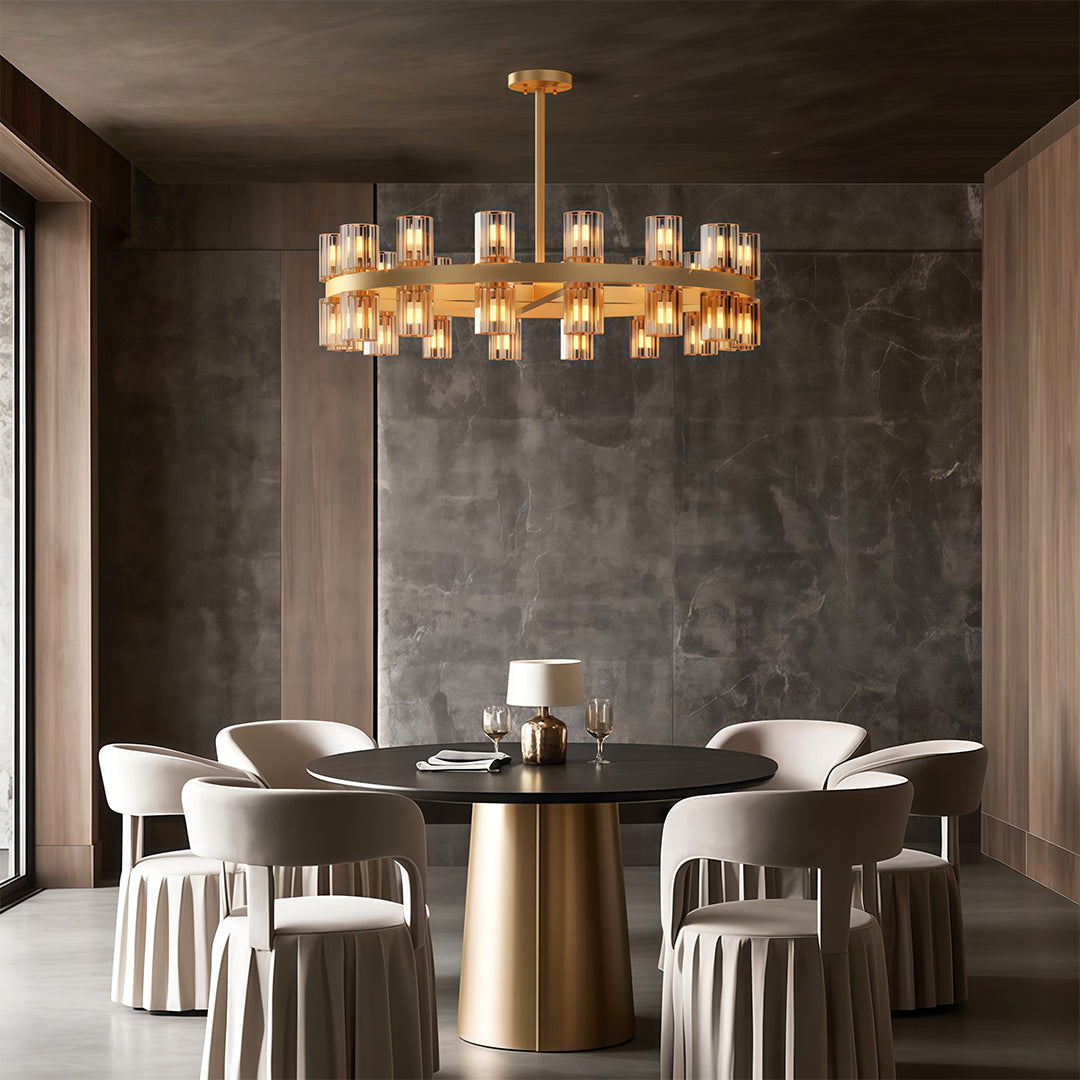 WINTERBOURNE CRYSTAL LUSTRE CEILING LIGHT
