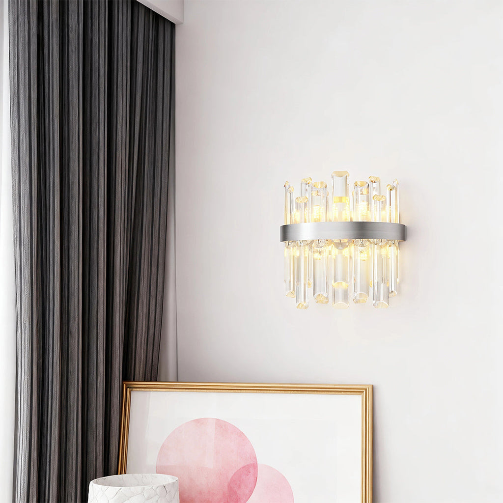 VERITY CRYSTAL EMBELLISHED WALL SCONCE