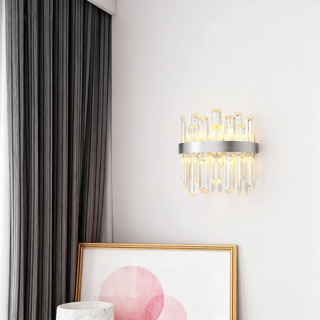 VERITY CRYSTAL EMBELLISHED WALL SCONCE