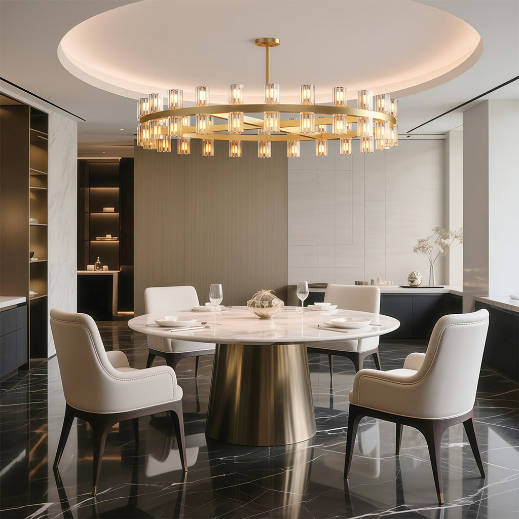 WINTERBOURNE CRYSTAL LUSTRE CEILING LIGHT